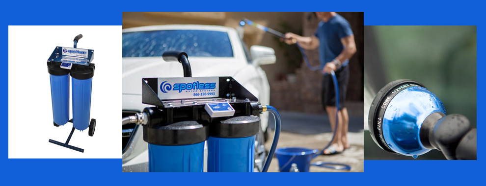 Spotless DI water systems for easy detailing of your vehicle