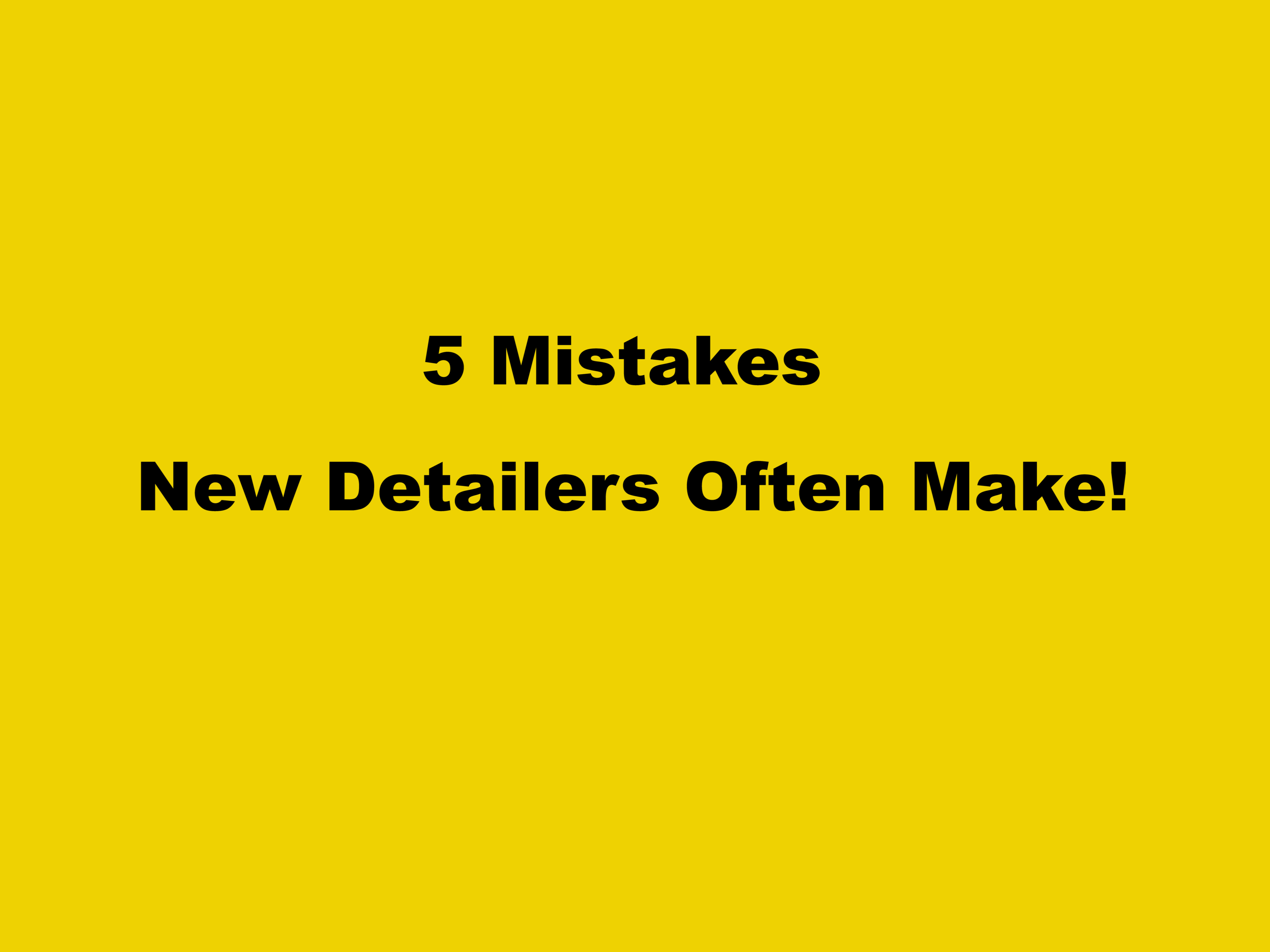 5 Mistakes A – Ask A Pro Blog