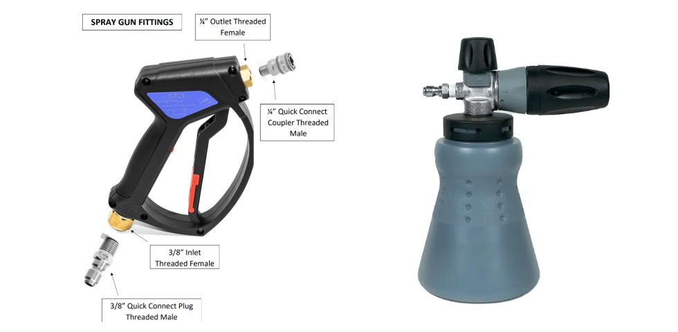 Fittings for Spray Gun and PF22