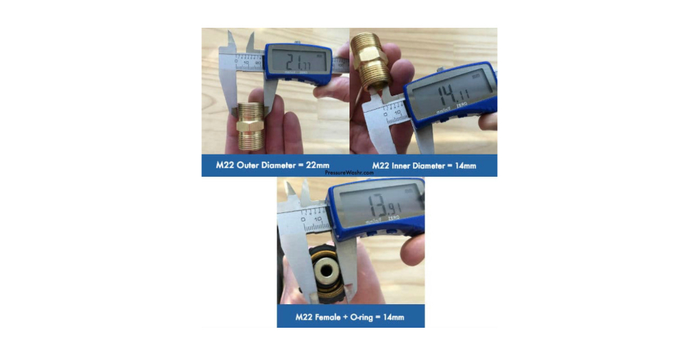 M22 Threads and Fitting Measurements