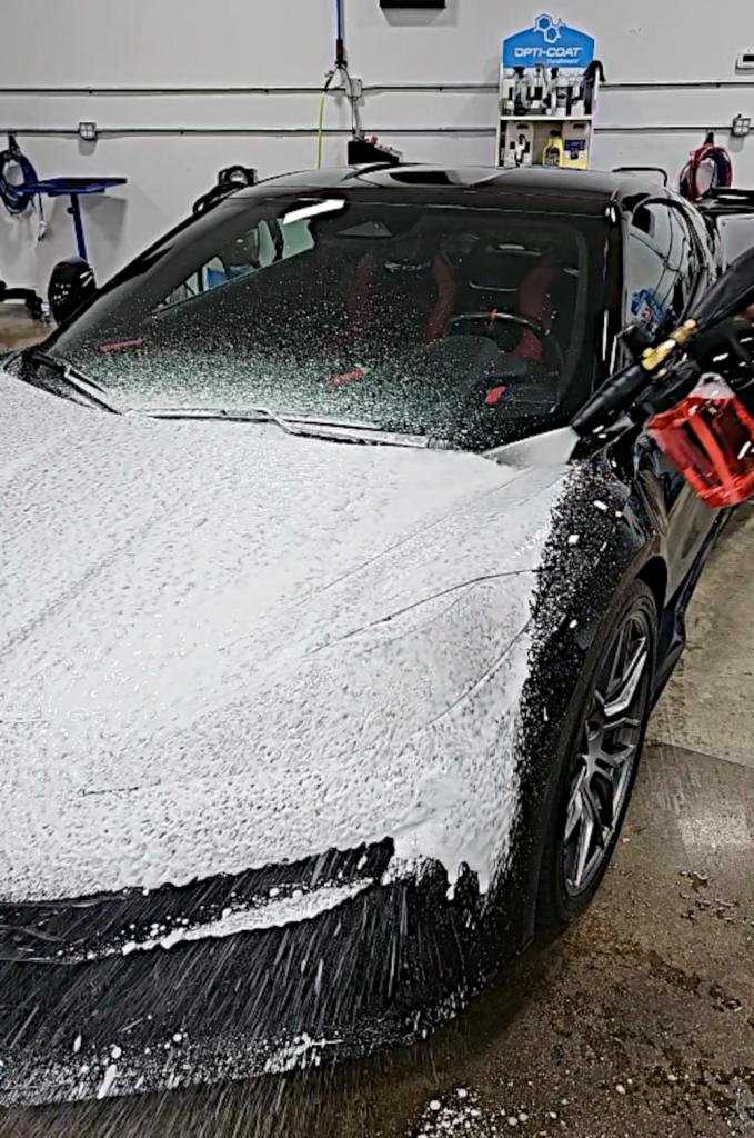 ONR Hyper Foam Foaming Onto Z06 Corvette