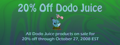 20% Off Dodo Juice Promotion October 2008