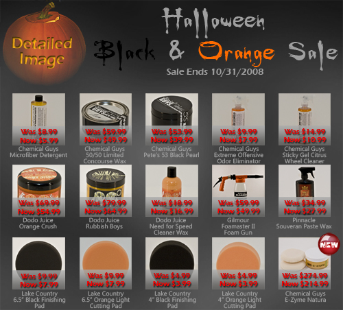 Detailed Image Halloween Black & Orange Sale 2008 Newsletter