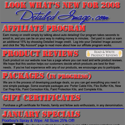What's New for 2008 - Detailed Image Newsletter Thumbnail