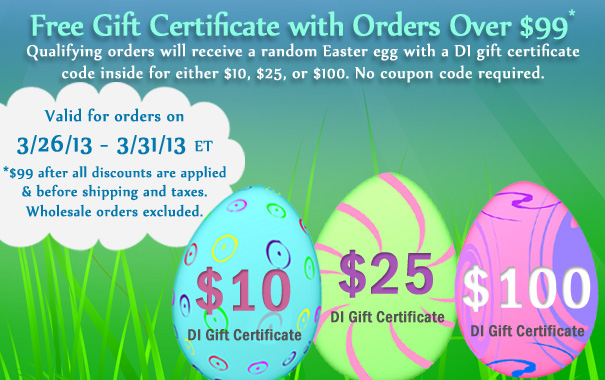 Free Easter Egg Gift Certificate up to $100
