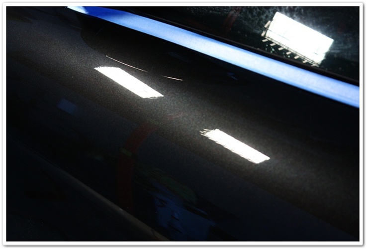 BMW M6 black sapphire paint after polishing