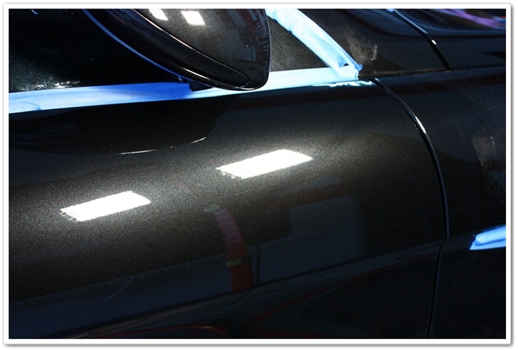 BMW M6 black sapphire paint after polishing