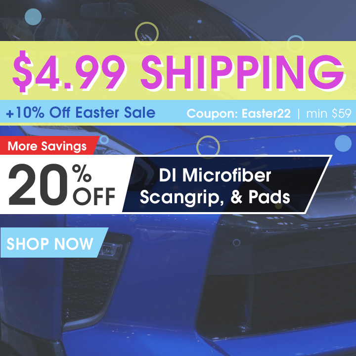 $4.99 Shipping + 10% Off Easter Sale - Coupon Easter22 - Min $59 - More Savings: 20% Off DI Microfiber, Scangrip, and Pads - Shop Now