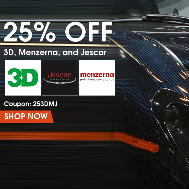 25% Off 3D, Menzerna, and Jescar - Coupon 253DMJ - Shop Now