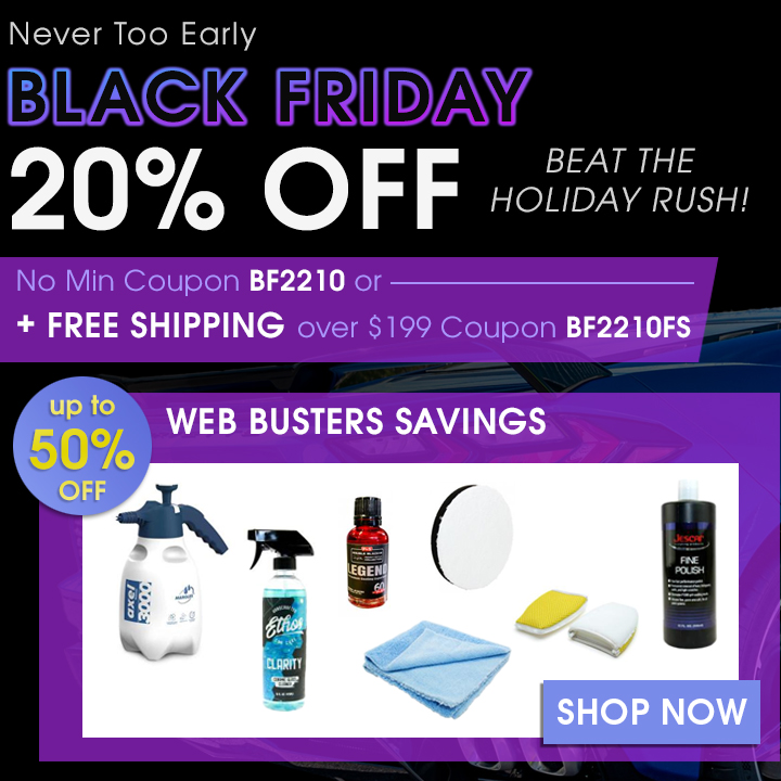 Never Too Early Black Friday - 20% Off No Min Coupon BF2210 or + Free Shipping Over $199 Coupon BF2210FS - Up To 50% Off Web Buster Savings - Shop Now