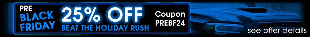 Pre-Black Friday 25% Off - Coupon PREBF24 - Beat The Holiday Rush - see offer details