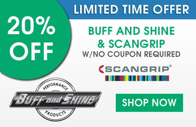 Limited time offer - 20% Off Buff and Shine & Scangrip - With no coupon required - Shop Now