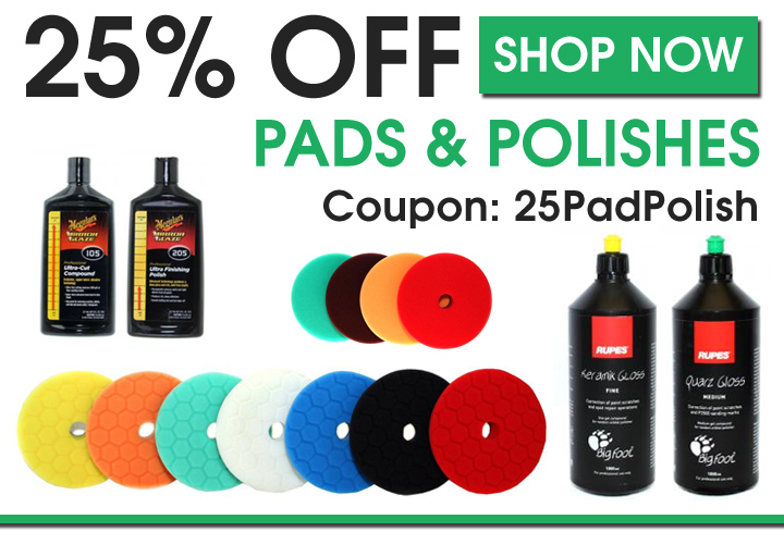 25% Off Pads & Polishes - Coupon 25PadPolish - Shop Now