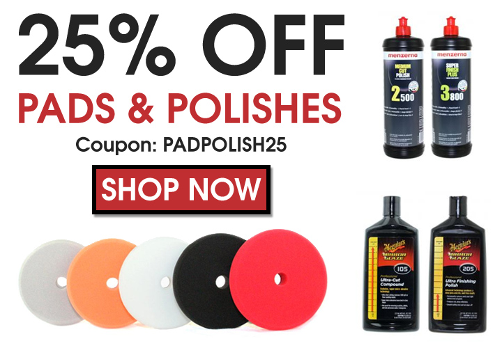 25% Off Pads & Polishes - Coupon PADPOLISH25 - Shop Now