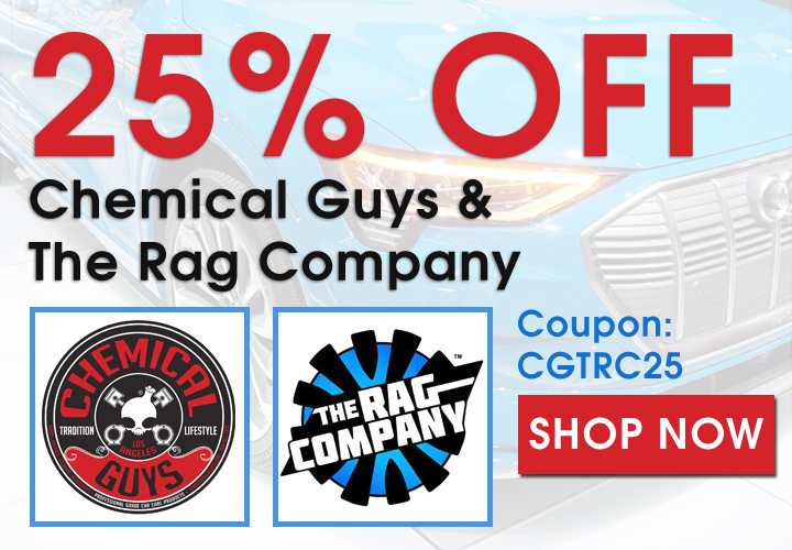 25% Off Chemical Guys and The Rag Company - Coupon CGTRC25 - Shop Now