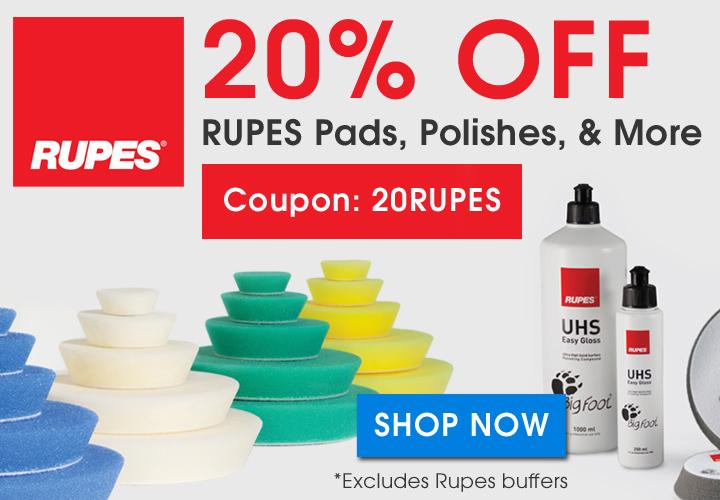 20% Off Rupes Pads, Polishes, and More - Coupon 20Rupes - Shop Now