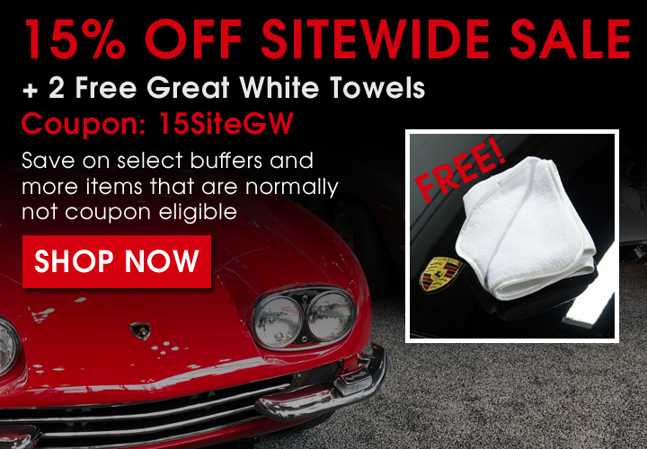 15% Off Sitewide Sale + 2 Free Great White Towels - Coupon 15SiteGW - Save on select buffers and more items that normally not coupon eligible - Shop Now