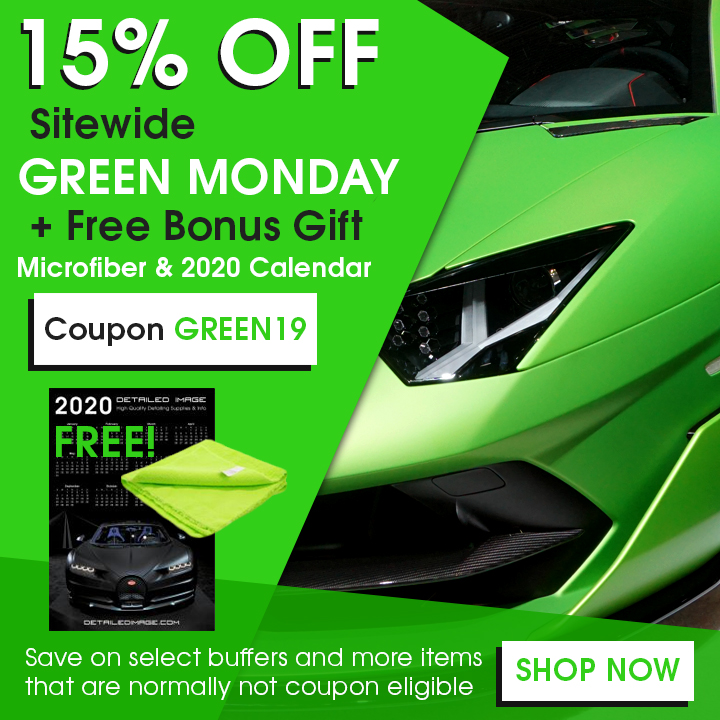 15% Off Sitewide Green Monday + Free Bonus Gift Microfiber and 2020 Calendar - Coupon Green19 - Save on select buffers and more items that are normally not coupon eligible - Shop Now
