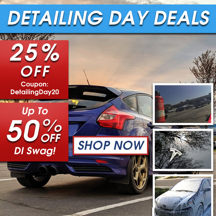Detailing Day Deals - 25% Off Coupon DetailingDay20 - Up To 50% Off DI Swag - Shop Now