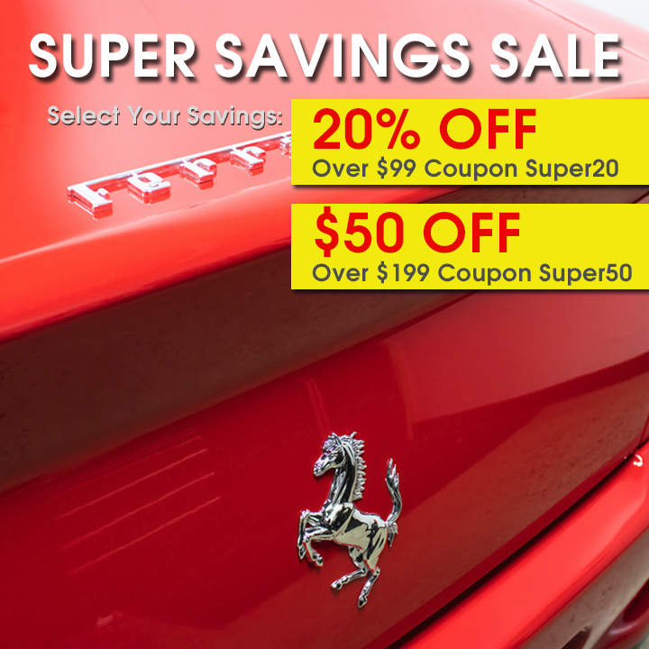 Super Savings Sale - Select Your Savings - 20% Off Over $99 Coupon Super20 or $50 Off Over $199 Coupon Super50