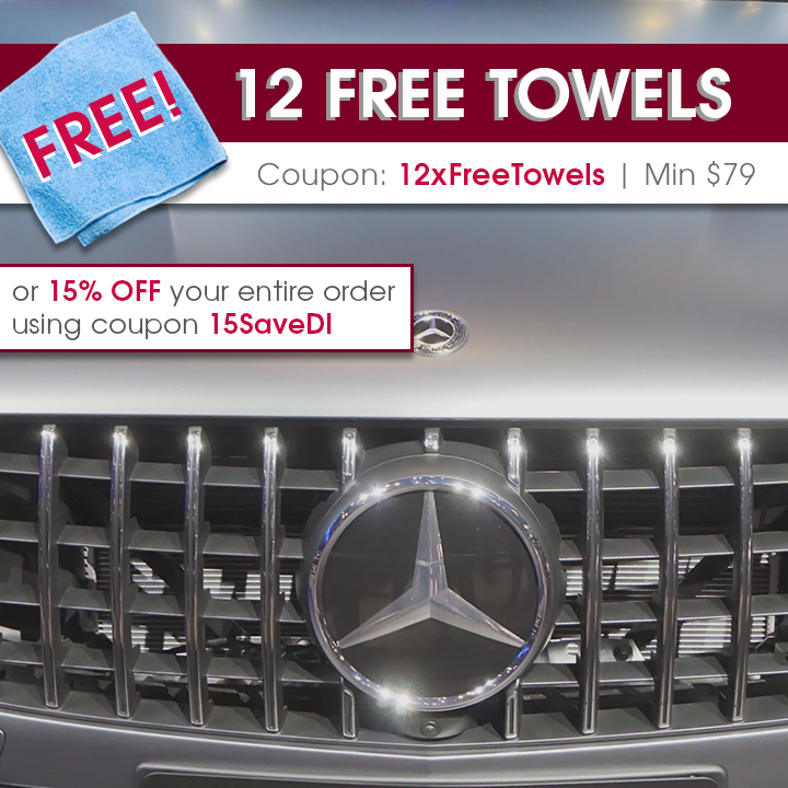 12 Free Towels Coupon 12xFreeTowels Min $79 or 15% off your entire order using coupon 15SaveDI