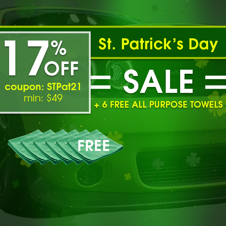 St. Patrick's Day - 17% Off + 6 Free All Purpose Towels - Coupon STPat21 - Min $49 - Shop Now