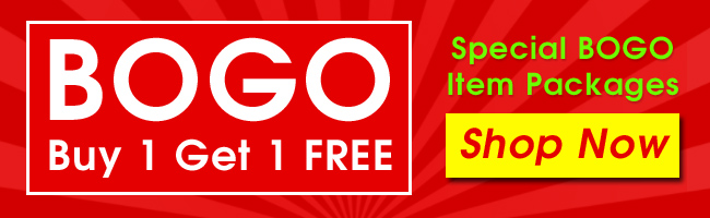 BOGO Buy 1 Get 1 Free - Special BOGO Item Packages - Shop Now