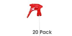 Blowout Chemical Resistant Spray Trigger Red 20 pack