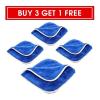 Autofiber Buy 3 Get 1 Free Double Flip Rinseless Car Wash Towel Blue