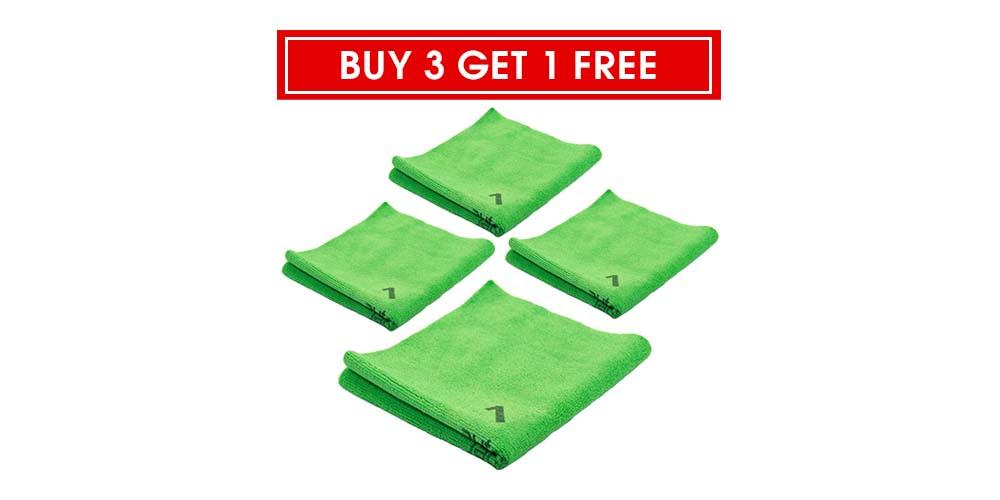 Autofiber Buy 3 Get 1 Free Quadrant Wipe Green