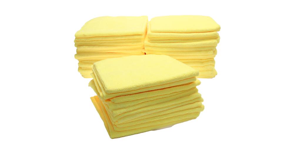Wholesale Striking Yellow Microfiber Towel Set Manufacturers USA