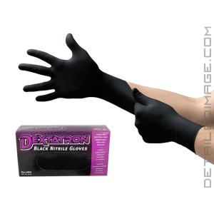 Hi-Tech Dextatron Black Nitrile Gloves - Large