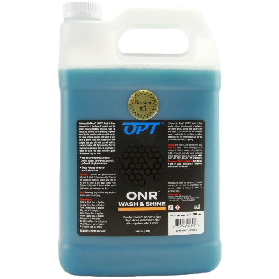 Optimum No Rinse Wash and Shine - ONR Car Wash, 32Oz. Bottle, Safe on  Paint, Coa 856224003071