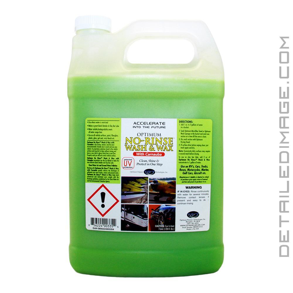 Optimum No Rinse Wash and Wax – 1 Gallon, ONR Formulated with Carnauba Wax  with UV Protection, Use as Car Wax, RV Wax, Airplane Wax, Boat Wax