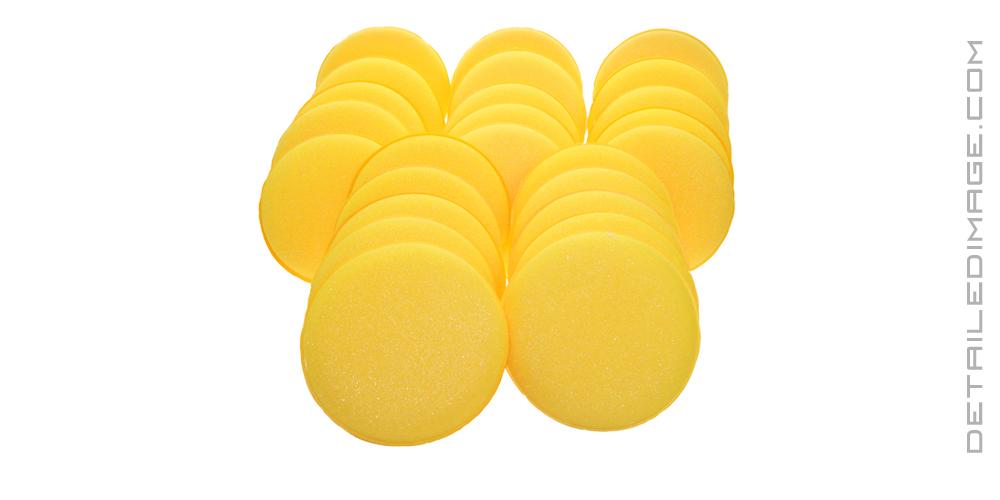 DI Accessories Yellow Foam Applicator Pad BULK 25x - Detailed Image